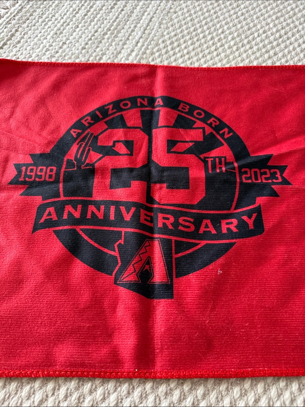 AZ Diamondbacks 2023 Opening Day DBacks 25th Anniversary Rally Towel